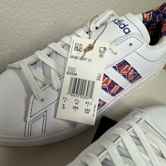 Adidas x Farm Rio Women's Grand Court 2.0 Tennis Shoe Sneaker White Size 9 - Picture 5 of 13